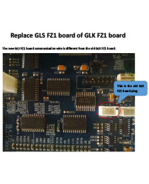 Reemplace la placa GLS FZ1 de la placa GLK FZ1